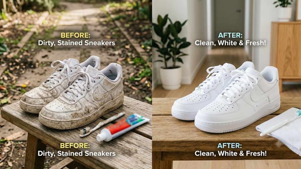 White Shoes Cleaning Tip