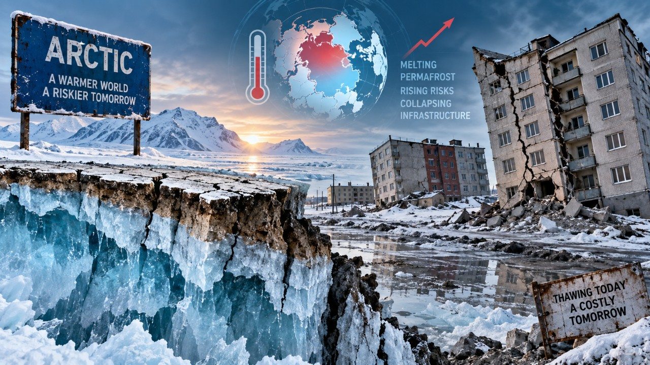 arctic permafrost thaw threatens 26 billion dollars in infrastructure