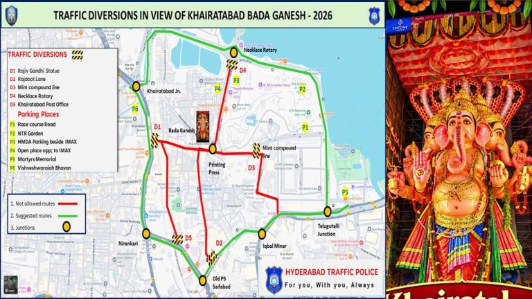 Bada Ganesh : ఖైరతాబాద్ బడా గణేష్ దర్శనానికి వెళ్తున్నారా? ఈ ట్రాఫిక్ రూట్లు మర్చిపోకండి