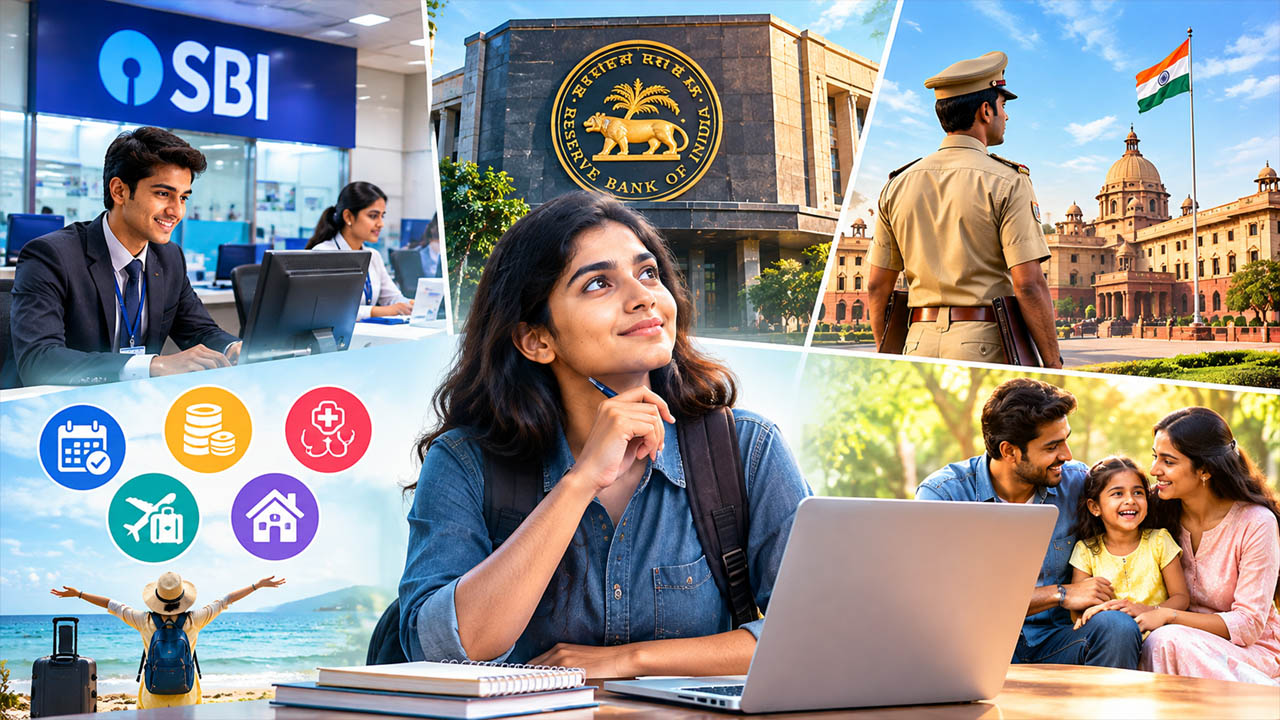 best government jobs india high salary leaves sbi rbi central government