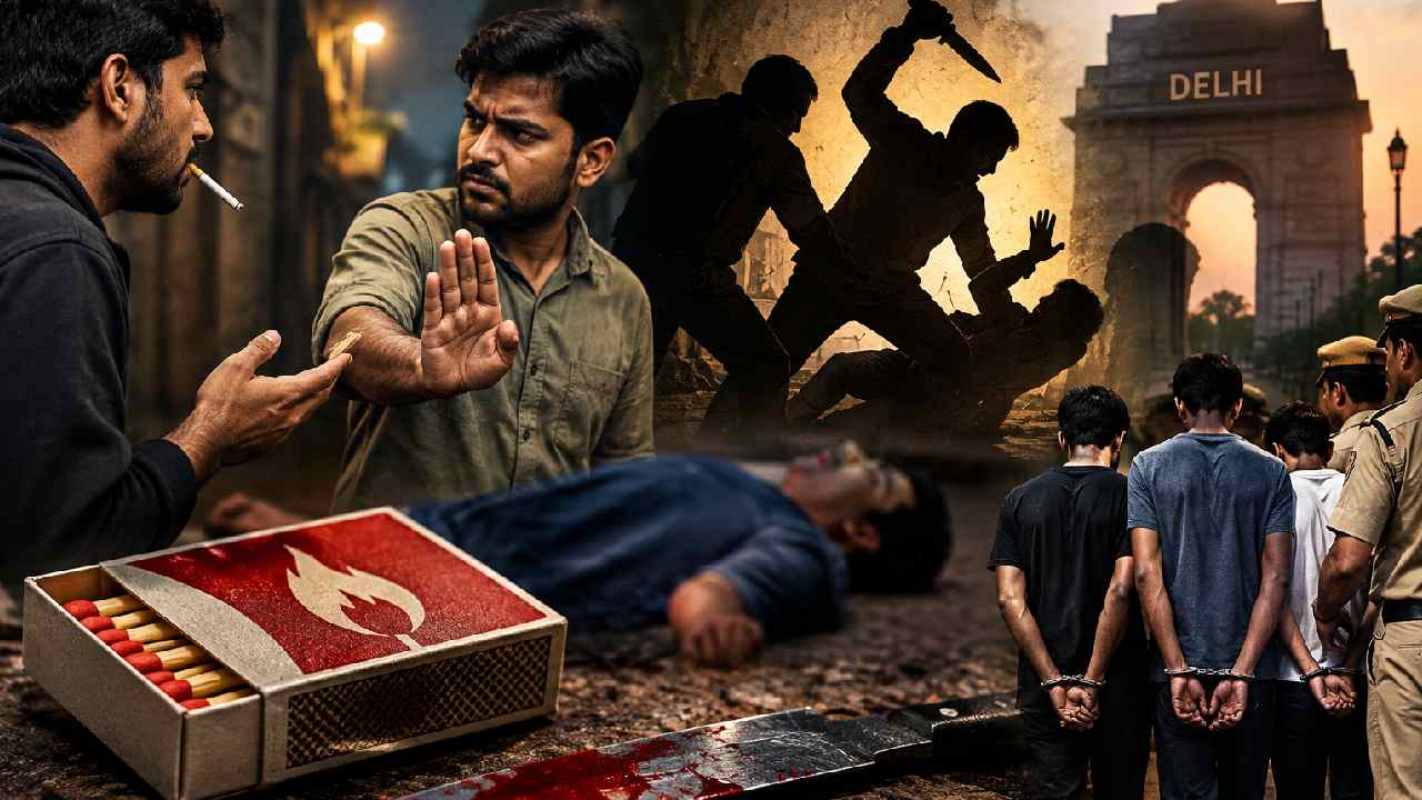 DELHI: సిగరేట్‌కు అగ్గిపుల్ల ఇవ్వలేదని యువకుడి దారుణహత్య..