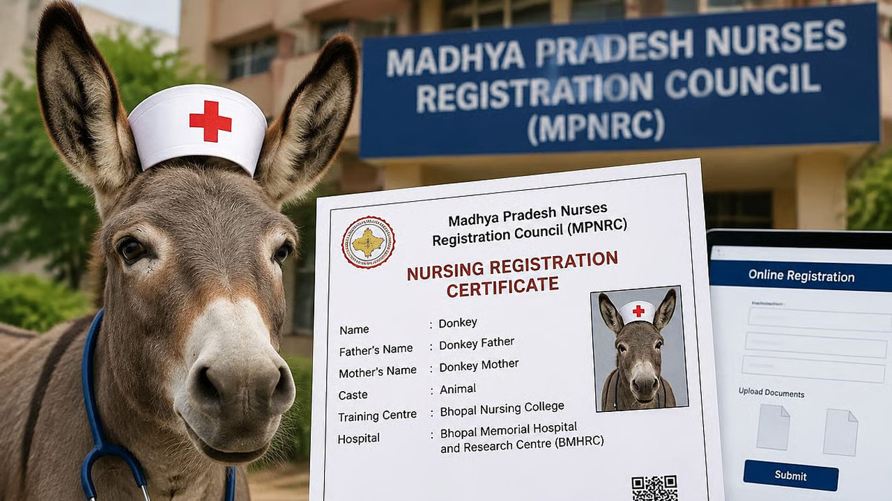 Fake Certificate: గాడిద పేరు మీద నర్సింగ్ సర్టిఫికేట్.. పేరు ‘డంకీ’.. తండ్రి ‘డంకీ ఫాదర్’.. కులం ‘యానిమల్’..
