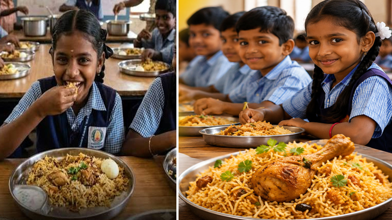 School Midday Meal: సర్కార్ బడుల్లో చికెన్ బిర్యానీ.. సీఎం డ్రీమ్ ప్రాజెక్ట్‌పై మంత్రి కీలక ప్రకటన