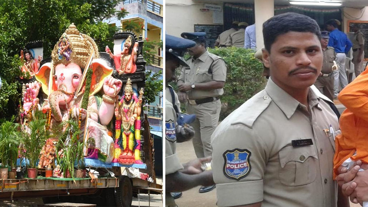 Vikarabad: గణేష్ నిమజ్జనంలో కలకలం.. పోలీస్ కానిస్టేబుల్‌పై కత్తితో దాడి..!