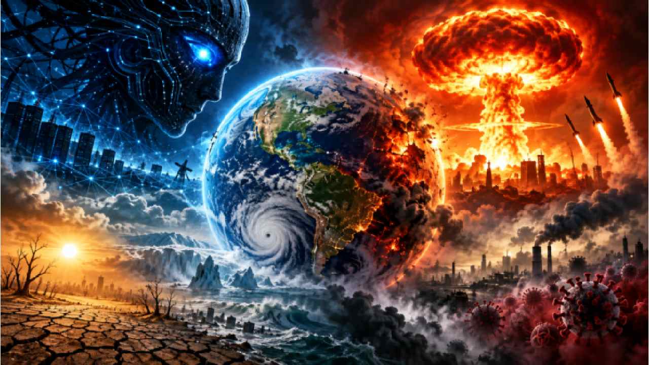 ai nuclear war and bioweapons could threaten humanity by 2100 lancet report