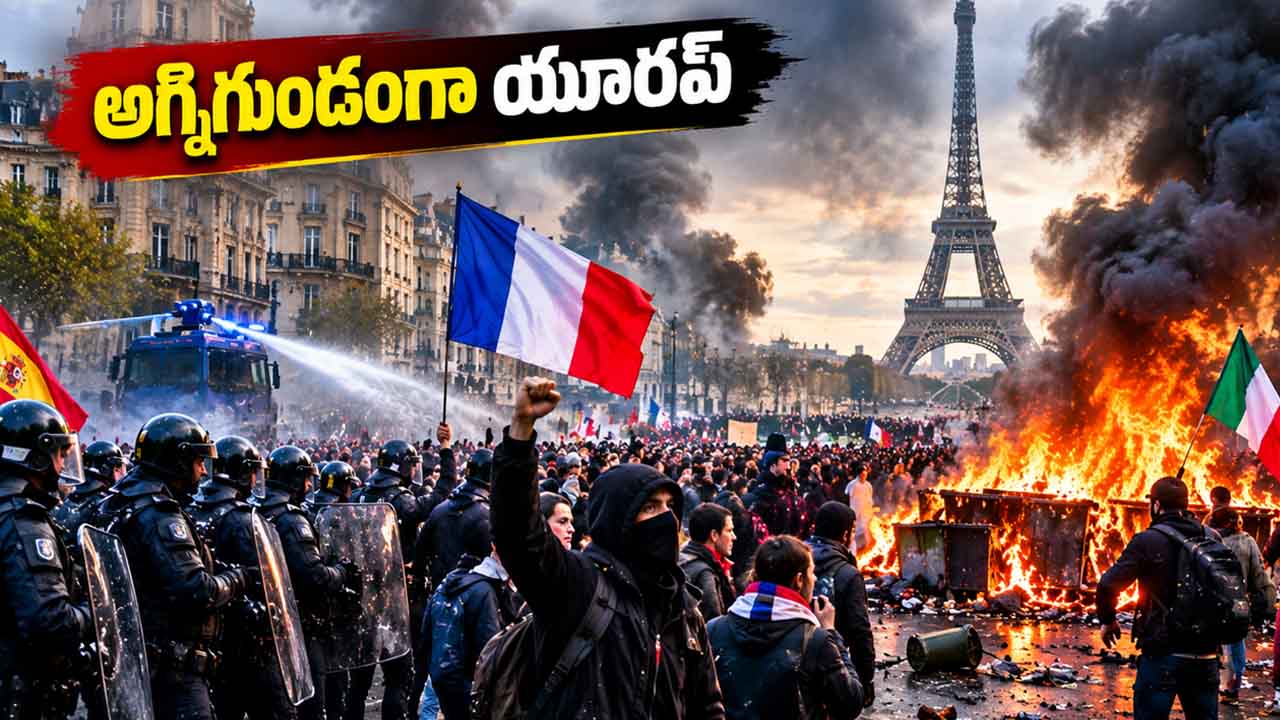 europe protests unrest cost of living france italy spain