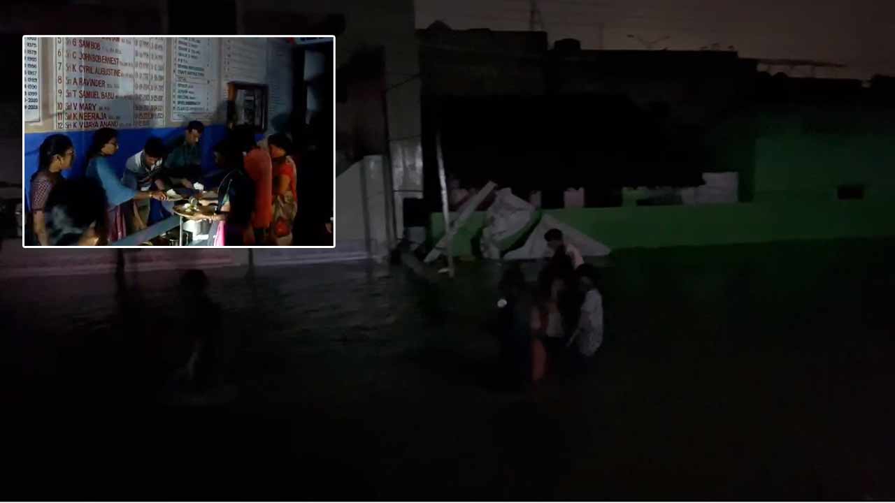 arnab cyclone seawater enters homes in kakinada amalapuram cut off