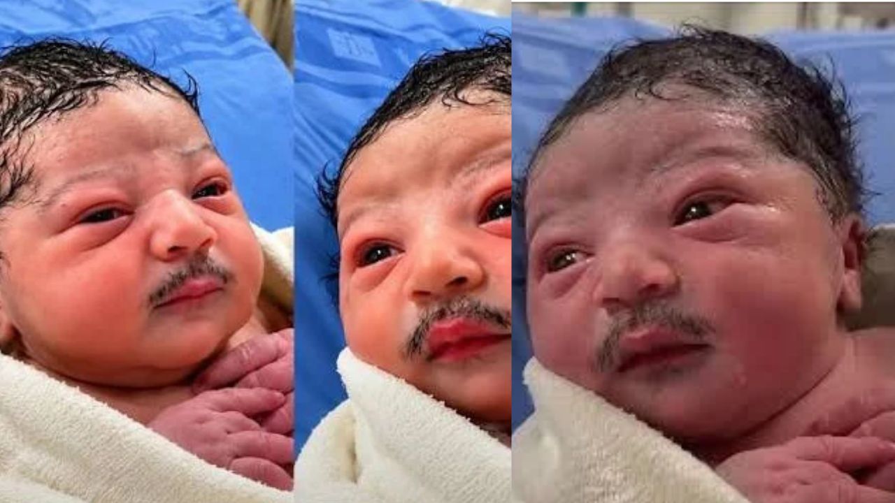 Viral Video: పుట్టుకతోనే మీసాలు.. వైరల్ అవుతున్న బేబీ వీడియో..! అసలు నిజమేంటి.?
