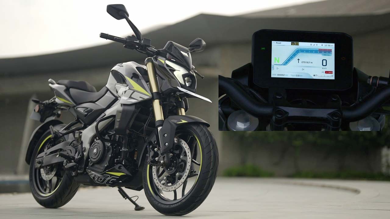 new bajaj pulsar ns400z gets 5 inch tft display connected features