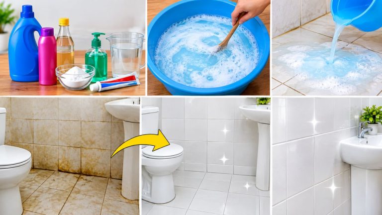 Bathroom Tiles Cleaning Tips: హార్పిక్, యాసిడ్ అక్కర్లేదు.. కెమికల్స్ లేకుండానే బాత్రూమ్ టైల్స్‌పై మొండి గార మరకలను సులువుగా తొలగించండి ఇలా.!