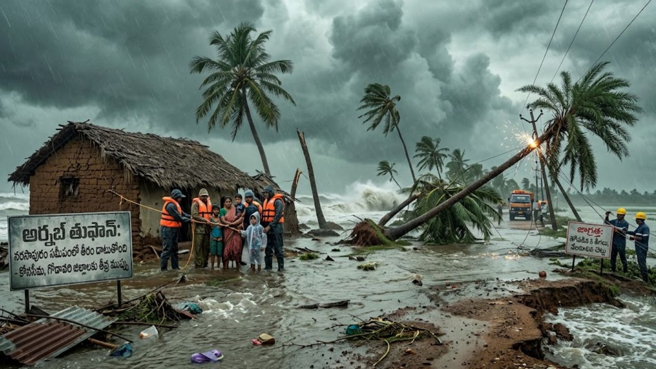 cyclone arnab update landfall expected by noon ap on alert