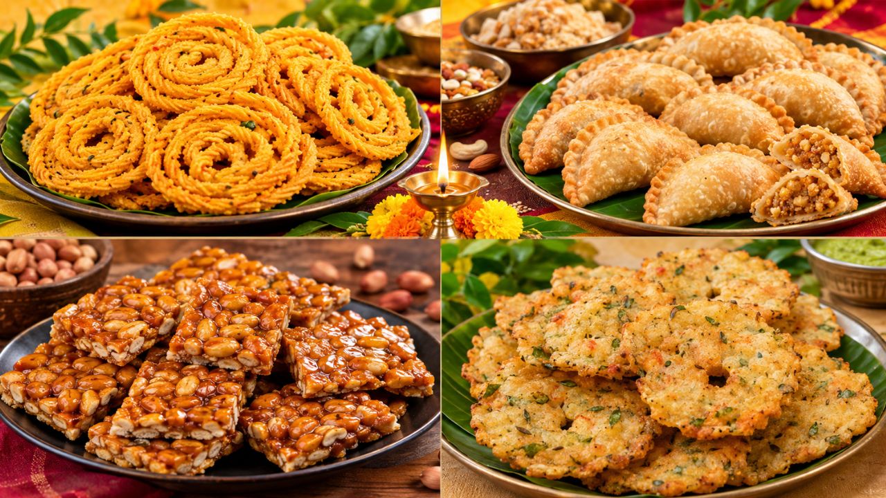 Dussehra Special Recipes: కరకరలాడే జంతికల నుంచి స్వీట్ షాప్ స్టైల్ చిక్కీ వరకు పిండివంటలు ట్రై చేయండి..!