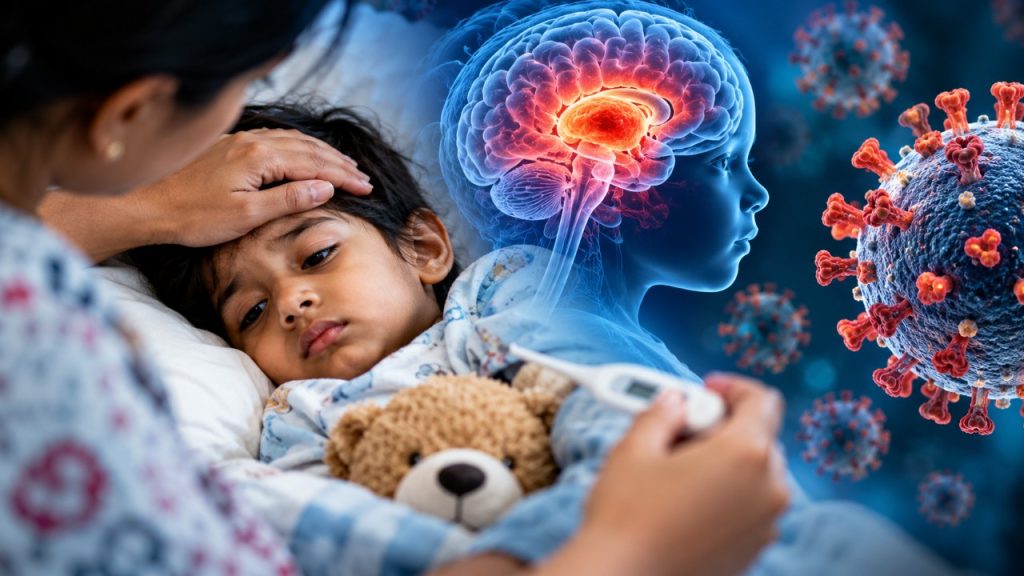 Flu Covid Linked To Brain Disease In Children