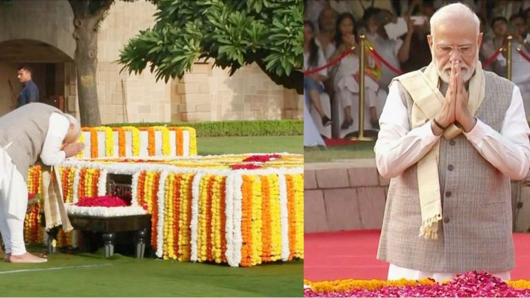 Gandhi Jayanti 2026: గాంధీ జయంతి.. రాజ్‌ఘాట్‌లో బాపూజీకి ప్రధాని మోడీ ఘన నివాళులు