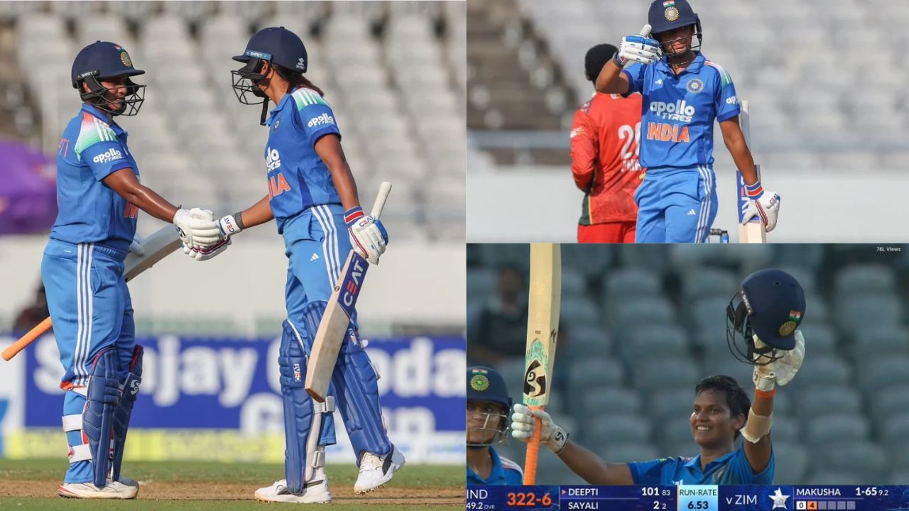 ind w vs zim w harmanpreet kaur and deepti sharma hit centuries as india post 328 6 vs zimbabwe