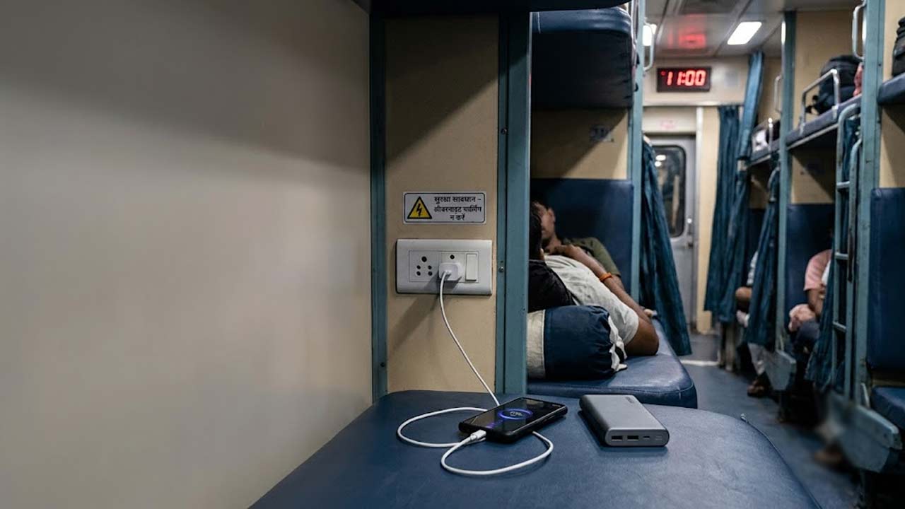 indian railways mobile charging points to be switched off from 11 pm to 5 am