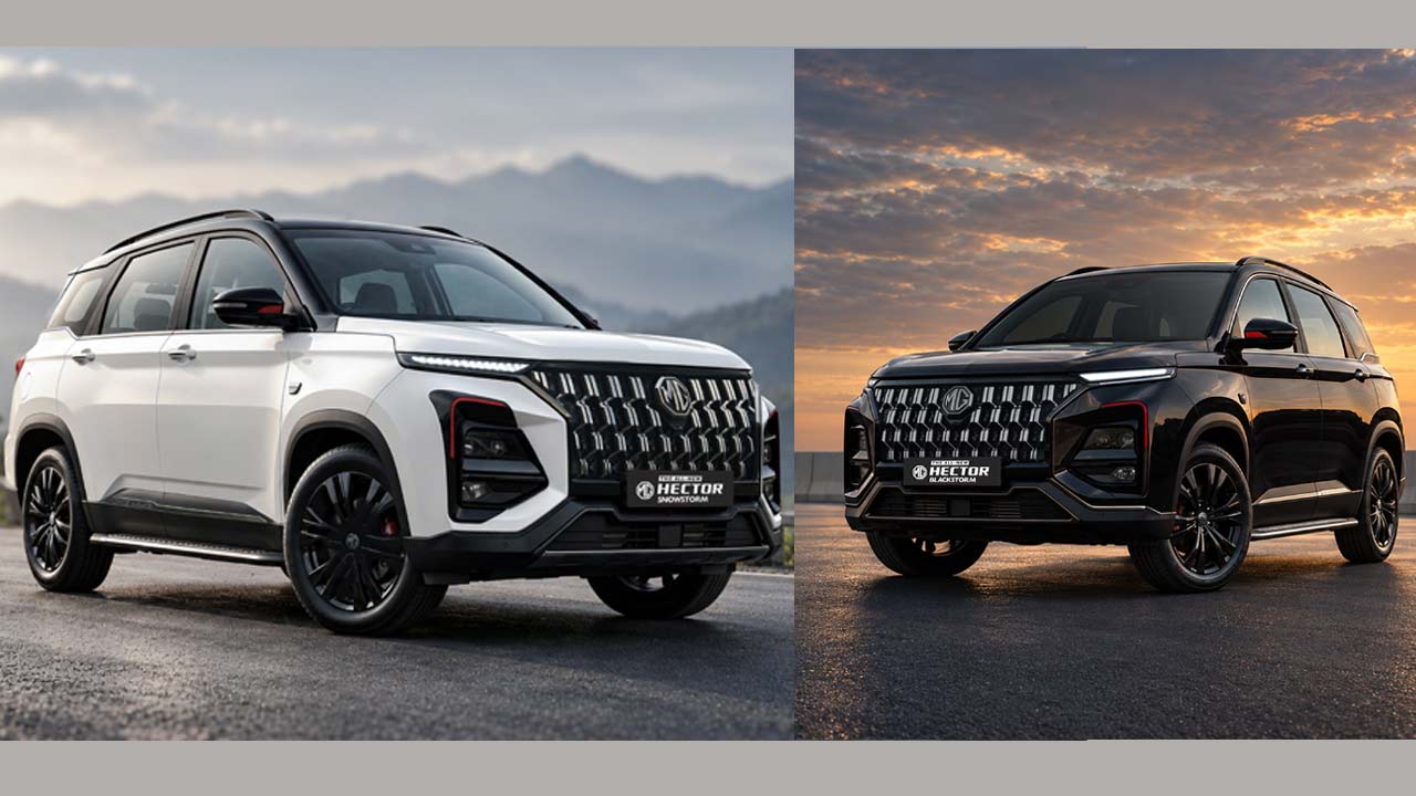 mg hector blackstorm snowstorm editions launched at rs 20 lakh check features