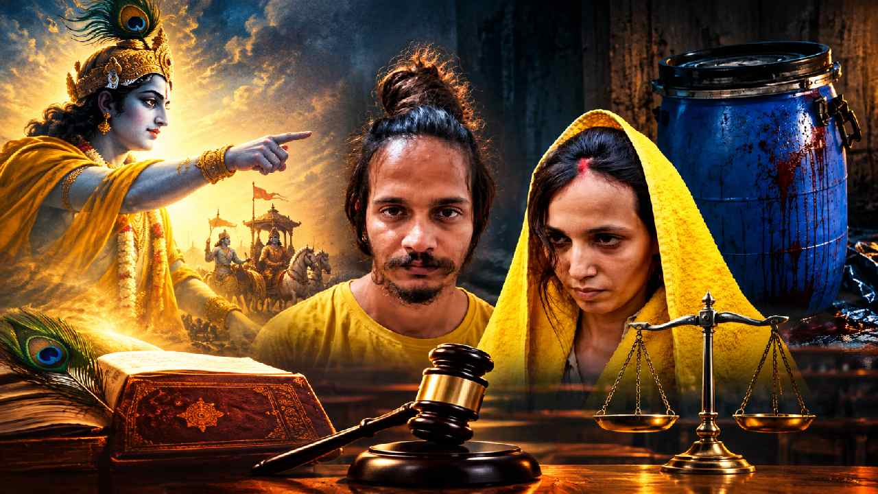 meerut blue drum murder judge cites bhagavad gita while sentencing muskan sahil to death