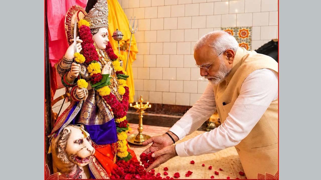 pm modi navratri wishes 2026 what he said on maa shailputri