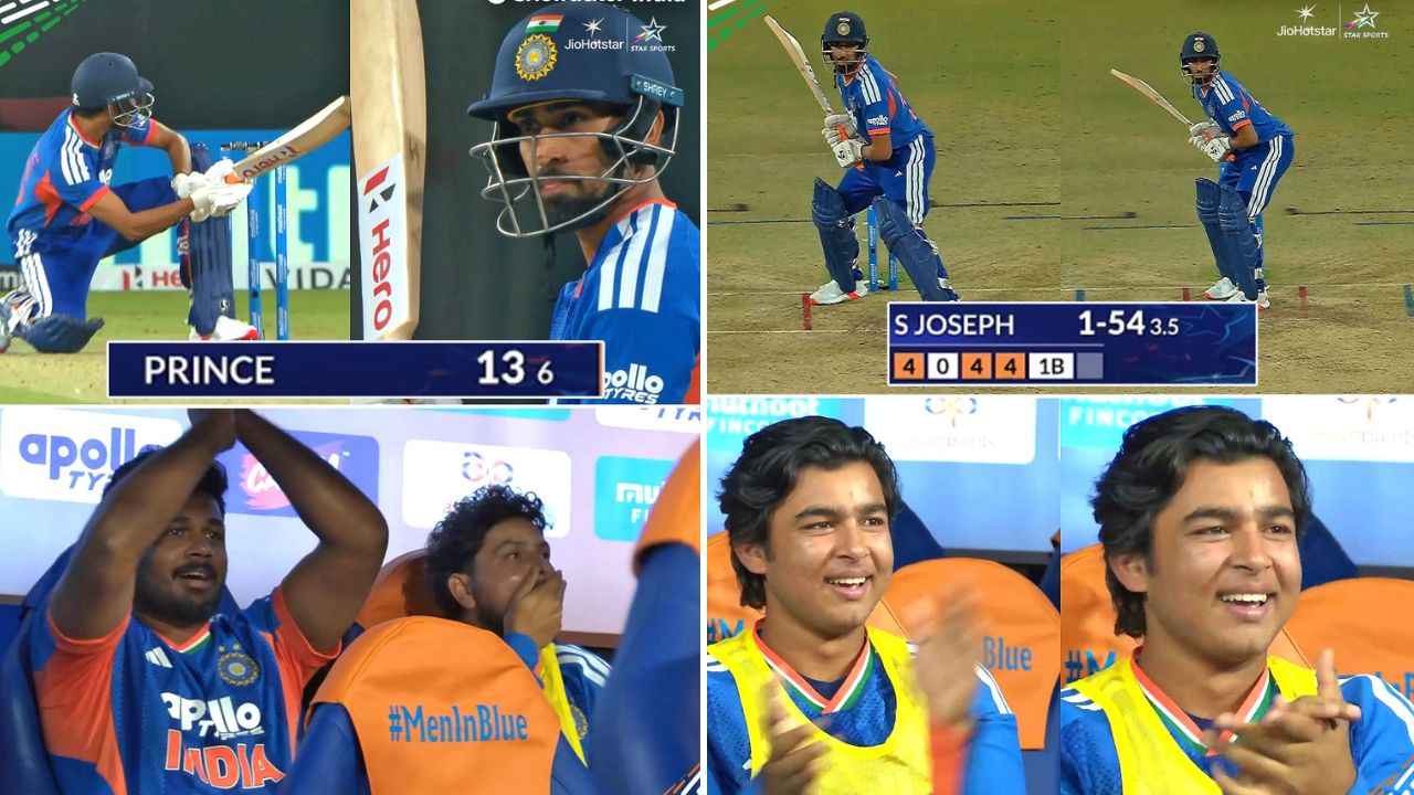 prince yadav creates rare t20i record with 3 fours in just 6 balls