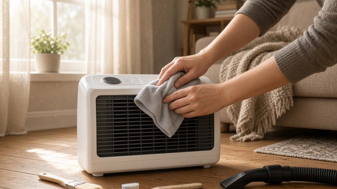 room heater cleaning tips before winter