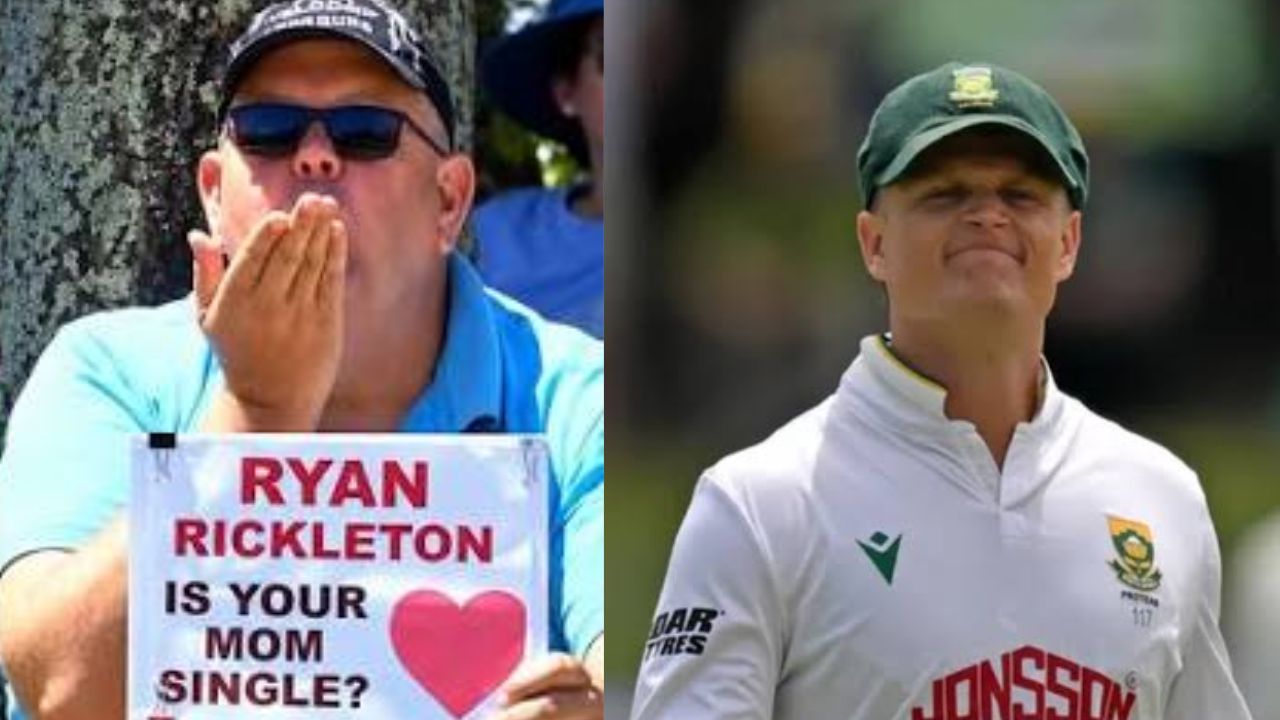 ryan rickelton fans is your mom single placard goes viral
