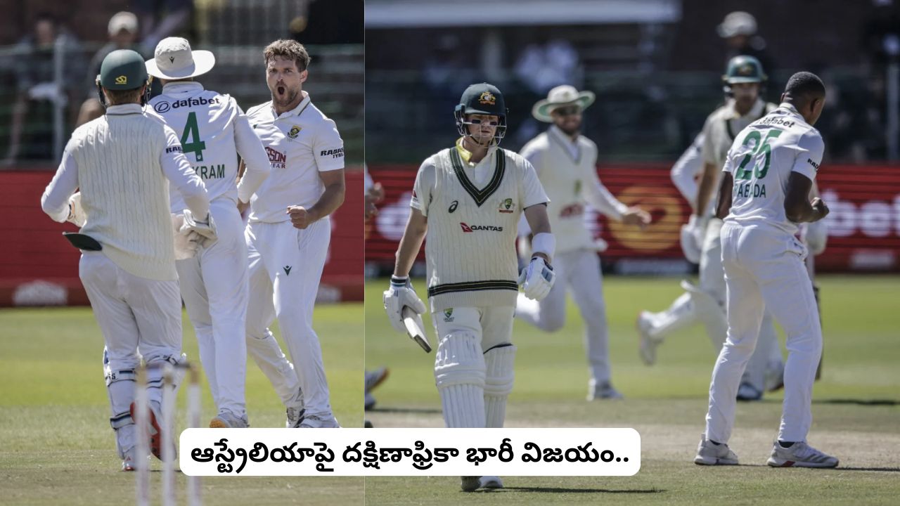sa vs aus south africa beat australia by an innings level test series 1 1