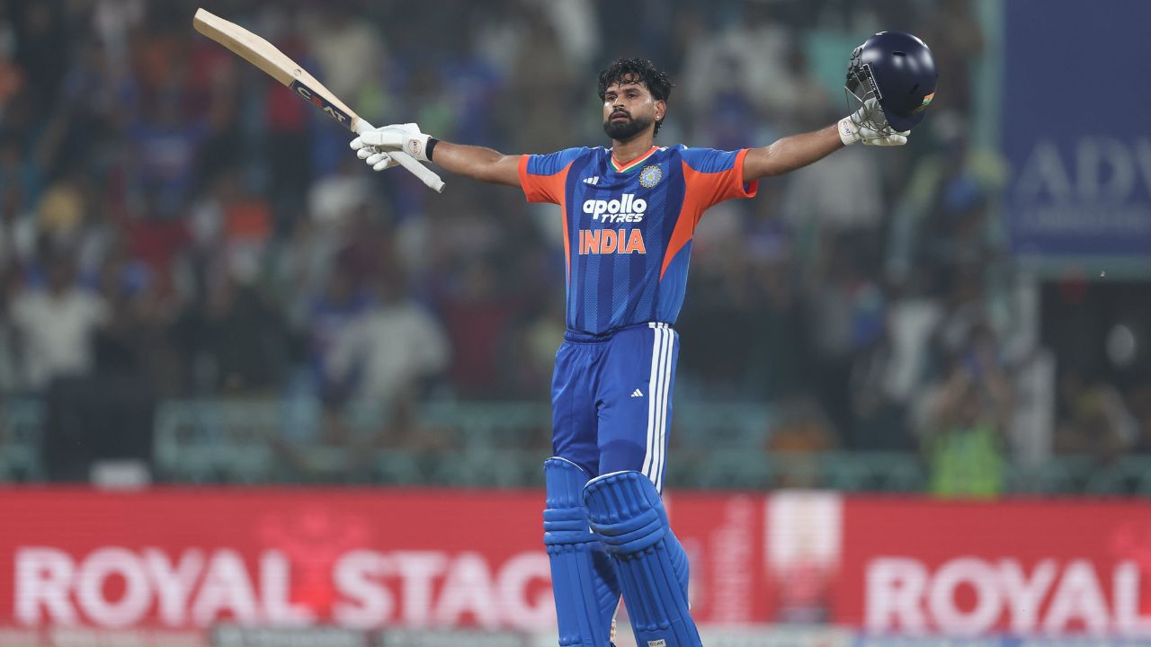 shreyas iyer creates history first indian t20i captain to score a century in a chase