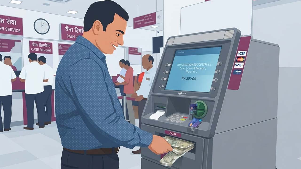 atm cash withdrawal hits rs 2 24 lakh crore in august