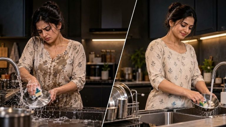 Kitchen Sink Tips: గిన్నెలు తోమేటప్పుడు బట్టలు తడుస్తున్నాయా? రూపాయి ఖర్చు లేకుండా ఈ 5 ట్రిక్స్ ట్రై చేయండి