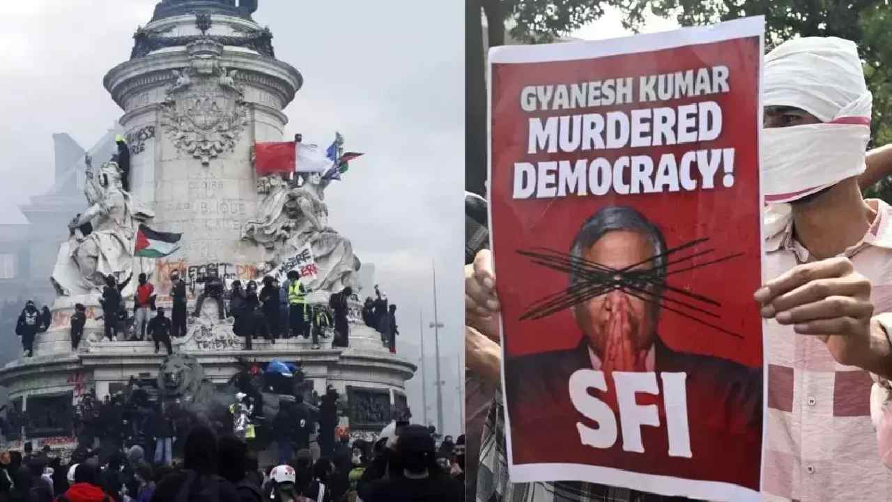 fox news report claims links between french riots and indian protests