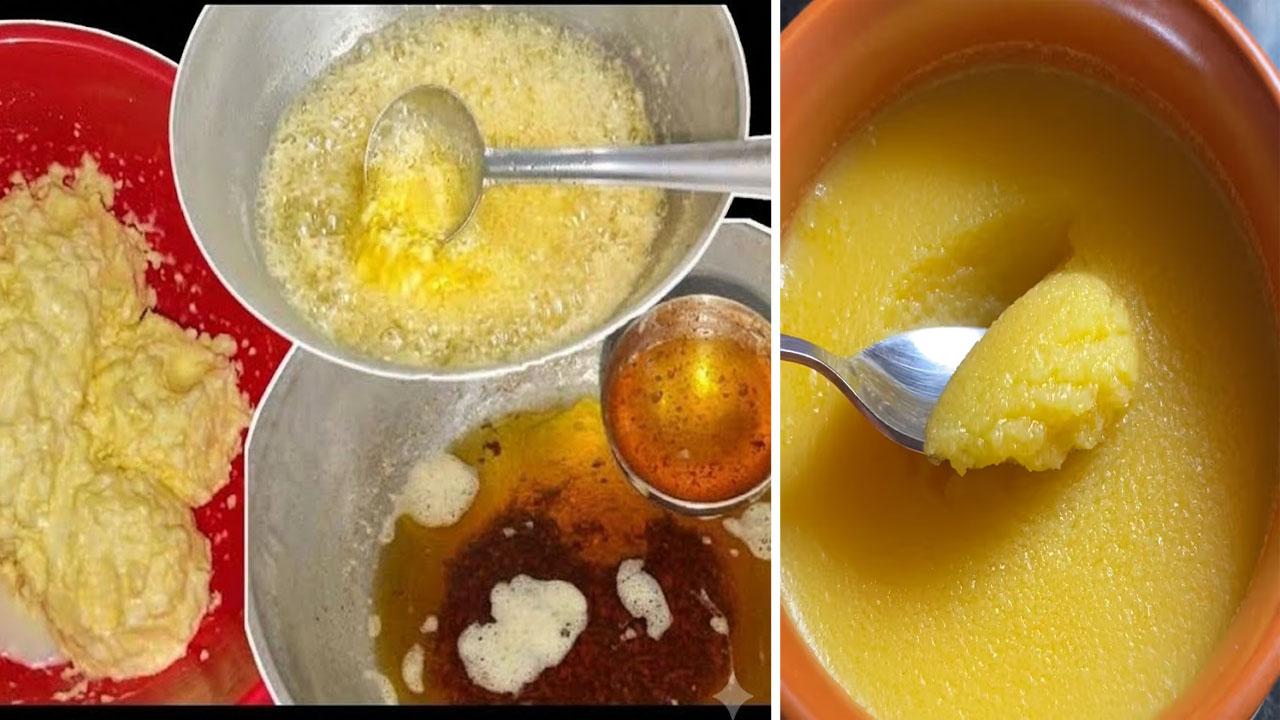 Homemade Ghee: గంటల తరబడి చిలకాల్సిన పనిలేదు.. ఇంట్లోనే మీగడ నుంచి పూస పూస లాంటి నెయ్యి తయారు చేయండిలా..
