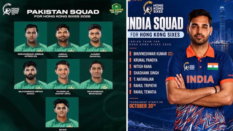 Hong Kong Sixes 2026: భారత్‌తో పోరుకు పాకిస్థాన్ టీమ్ ప్రకటన..  ఆరు ఓవర్ల మ్యాచ్.. ఒక్కో టీమ్‌లో జస్ట్ 6 గురు ప్లేయర్స్..