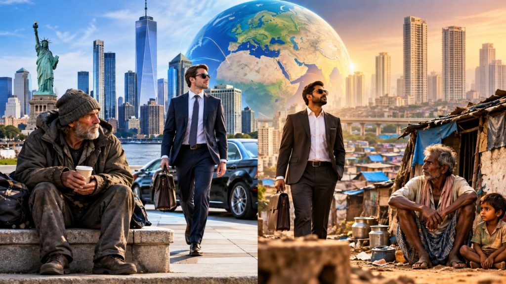 Indian Rich American Poor Comparison
