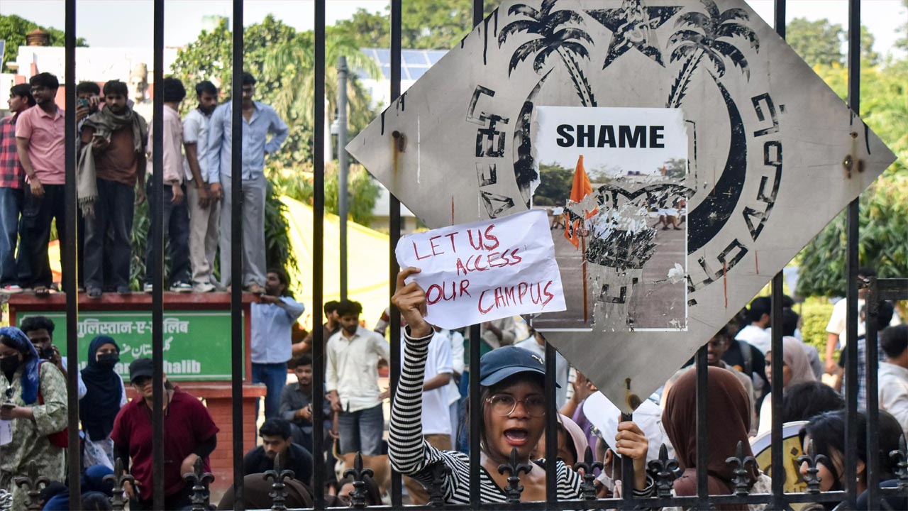 jamia millia islamia student union election protest 2026