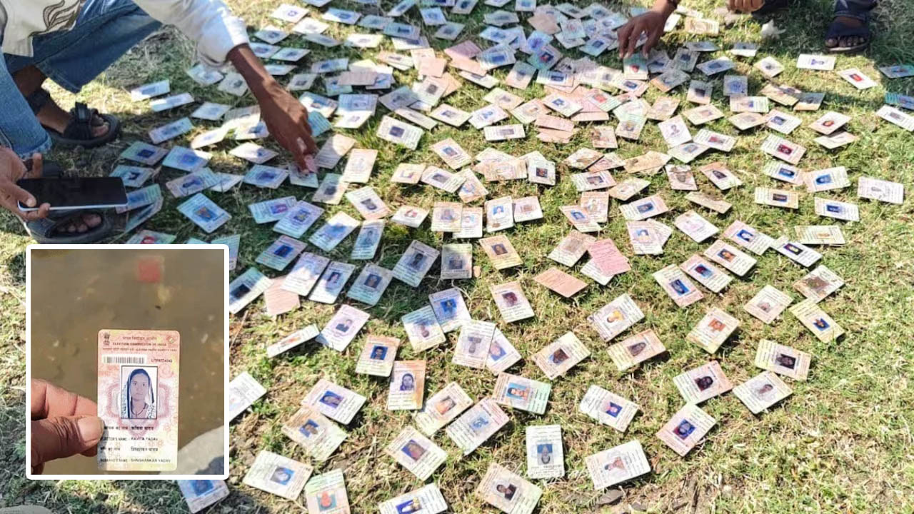 madhya pradesh narmada river voter id cards recovered