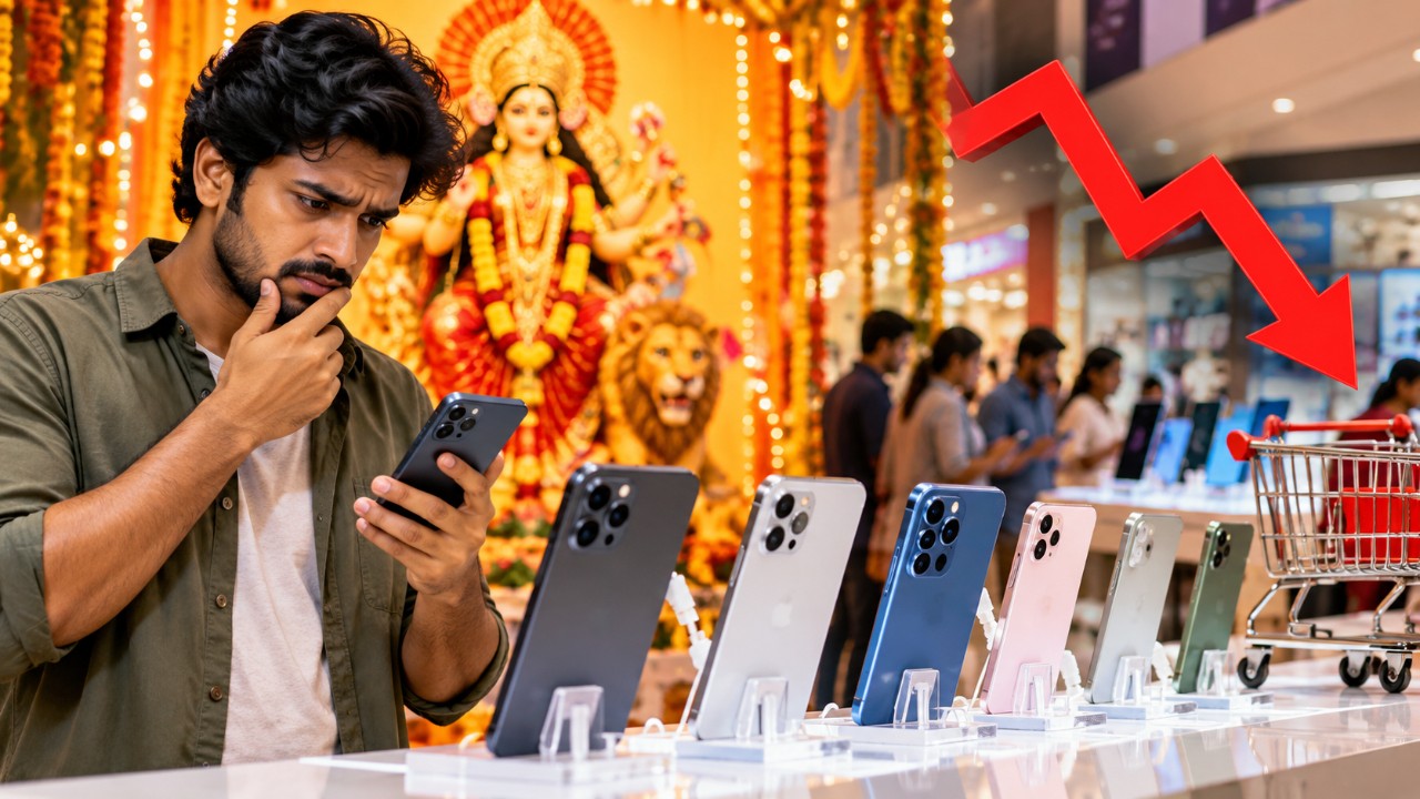 smartphone sales fall 16 percent during navratri 2026 in india
