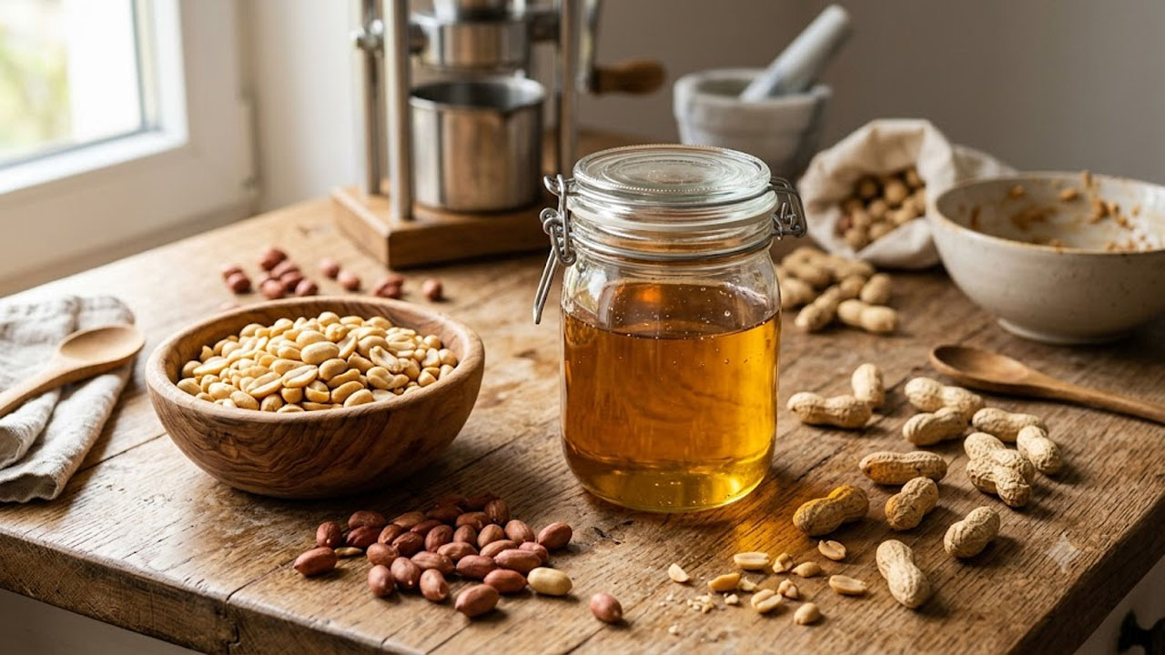 Homemade Peanut Oil: మెషిన్ అవసరం లేదు.. ఇంట్లోనే పల్లీలతో 100% స్వచ్ఛమైన వేరుశెనగ నూనెను తీయండిలా..