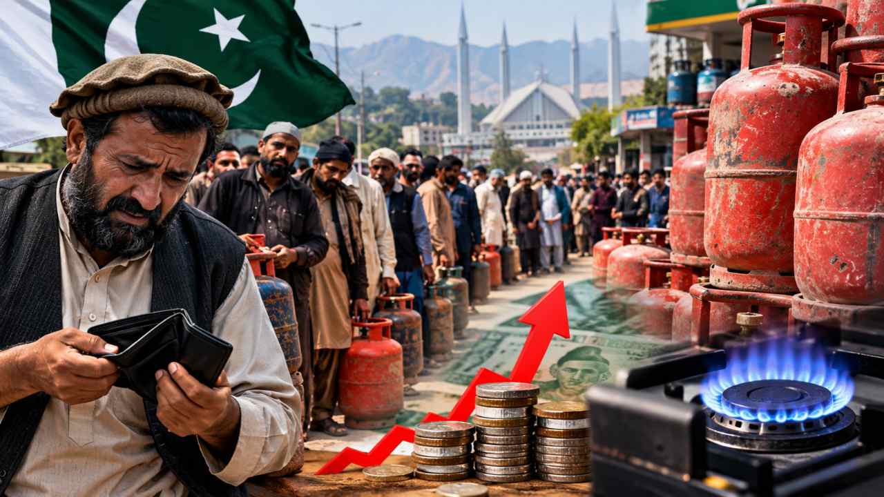 pakistan lpg crisis gas cylinder prices surge to rs 8200 after iran border closure