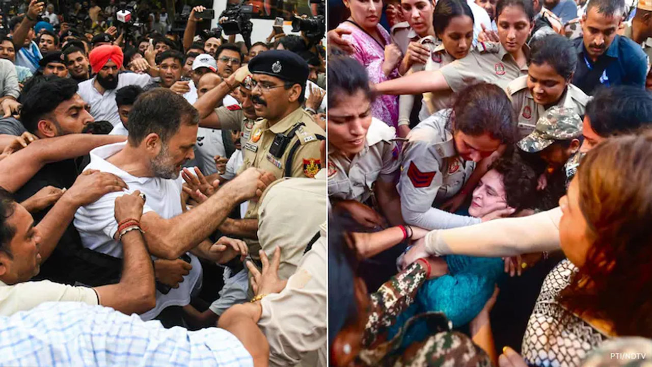 Delhi Police: రాహుల్, ప్రియాంక గాంధీలపై FIR.. అసలు కాంగ్రెస్ నిరసనలో ఏం జరిగింది?