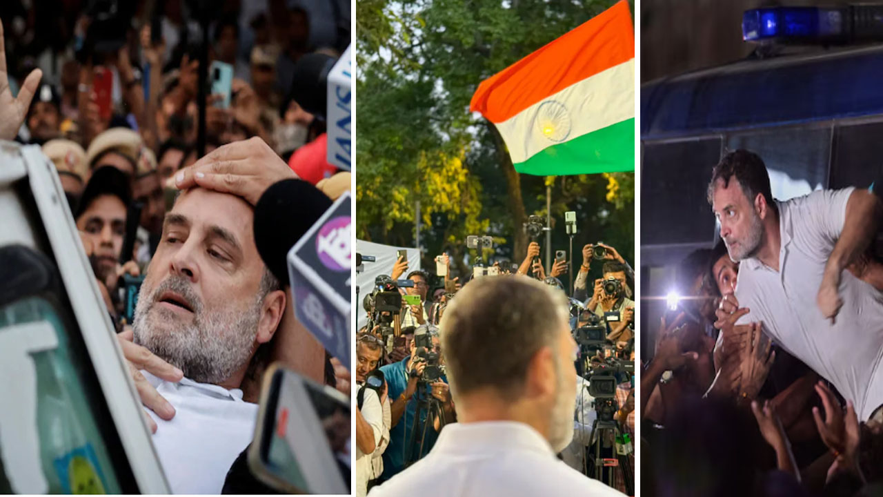 rahul gandhi protest strategy prime time media timing