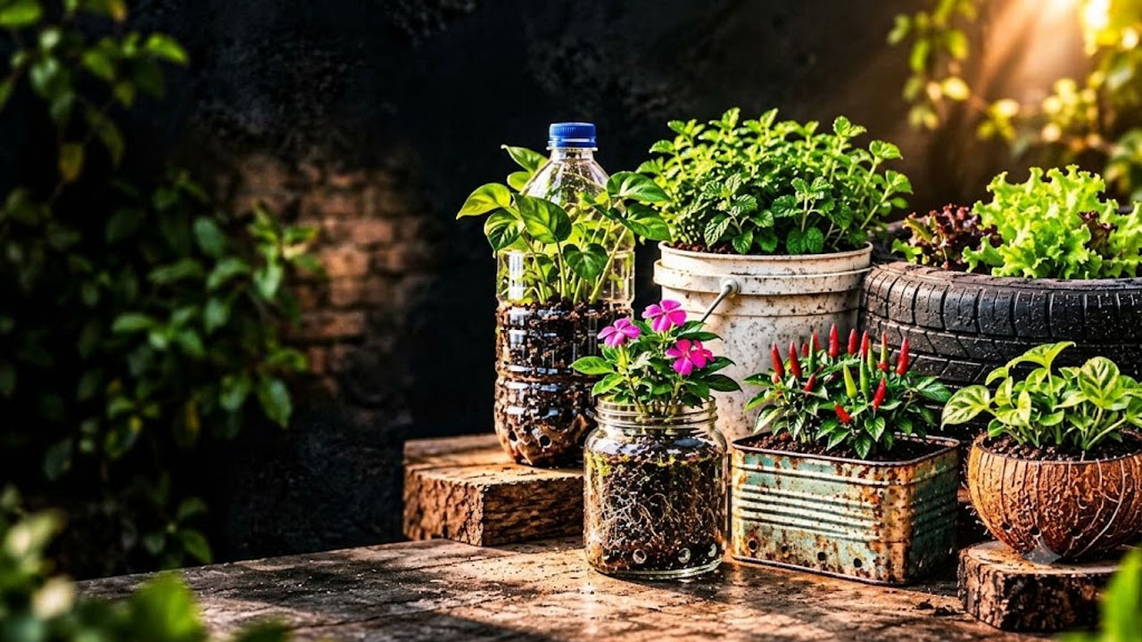 Home Gardening: ఖరీదైన కుండీలు కొనాల్సిన పనిలేదు.. ఇంట్లోని ఈ 6 పాత వస్తువులతో మొక్కలు పెంచేయండి!