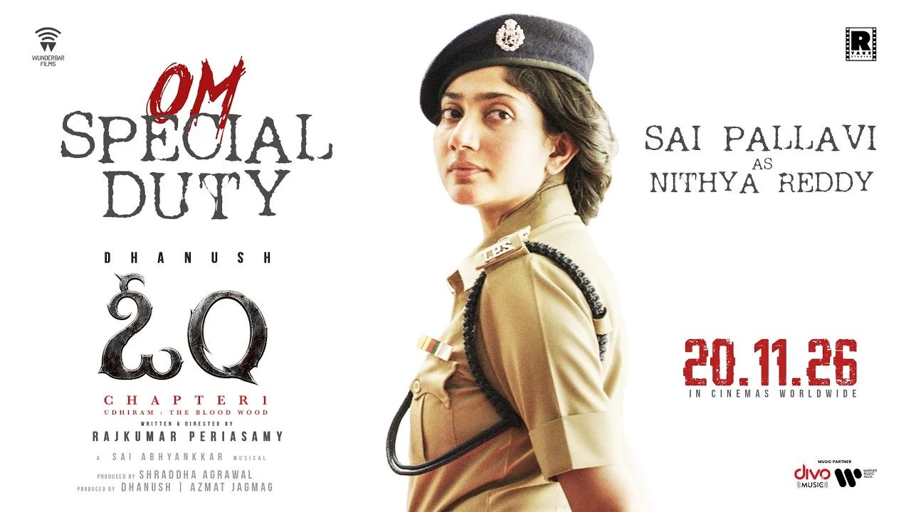sai pallavi police officer look dhanush om glimpse