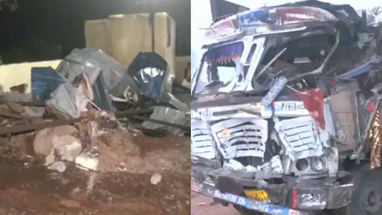 gwalior truck accident sheetla mata temple 12 killed