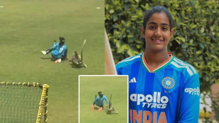 Uma Kashvi: ఫీల్డింగ్ టైమ్‌లో మైదానంలో కొండముచ్చు హల్చల్.. తరువాత ఏం జరిగిందంటే..?
