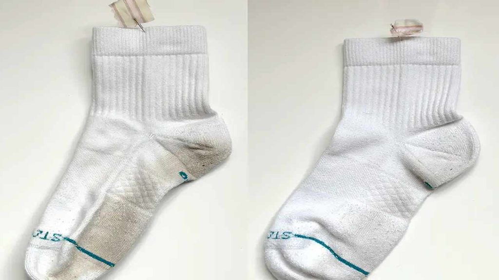 White Socks Stains